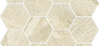 Sunlight Stone Beige Mozaika Hexagon