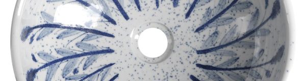 Priori kerámia mosdó fehér-kék