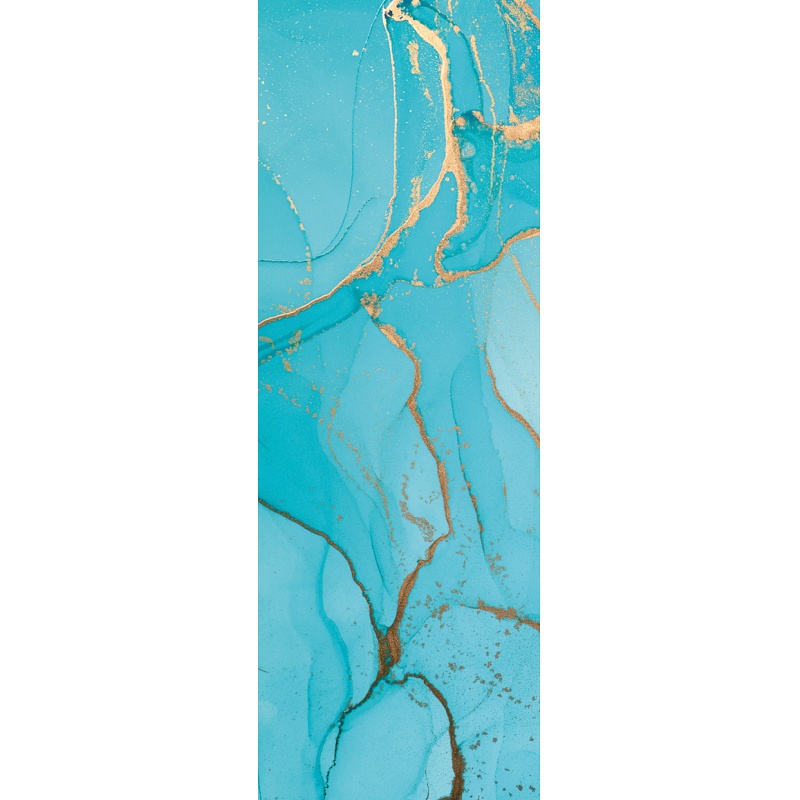 Vinyl vízálló falipanel Painted  Marble Blue